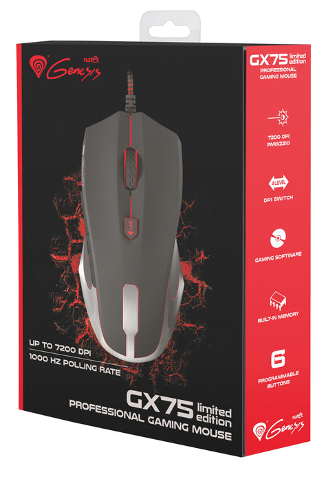 EAN 5901969402469 - GENESIS GX75 Limited Edition ratón Juego Ambidextro USB tipo A Óptico 7200 DPI imagen 4