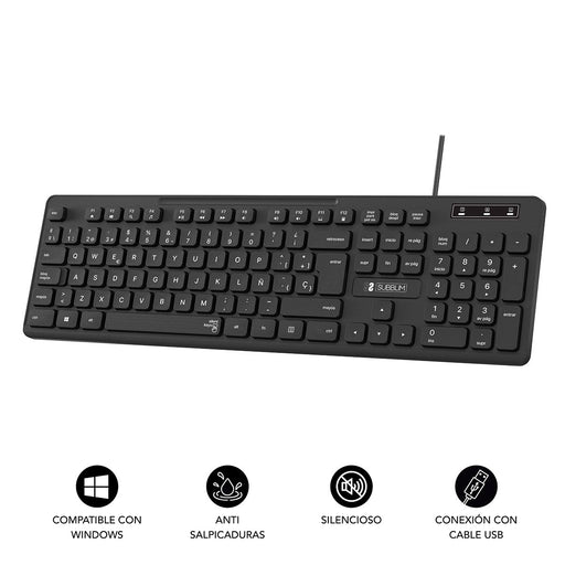 EAN 8436586742386 - SUBBLIM SUBKBC-0SSK50 teclado Universal QWERTY Español Negro imagen 2