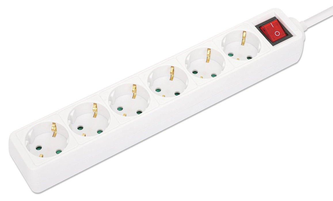 EAN 0766623168335 - Manhattan 168335 base múltiple 2 m 6 salidas AC Interior Blanco imagen 2