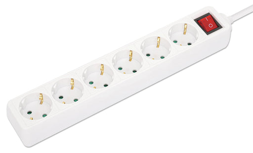 EAN 0766623168335 - Manhattan 168335 base múltiple 2 m 6 salidas AC Interior Blanco imagen 2