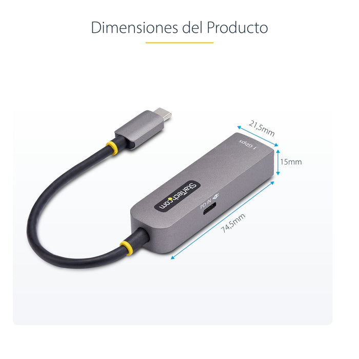 EAN 0065030904759 - StarTech.com 1GPD3-USB-C-ETHERNET adaptador y tarjeta de red 5000 Mbit/s imagen 12