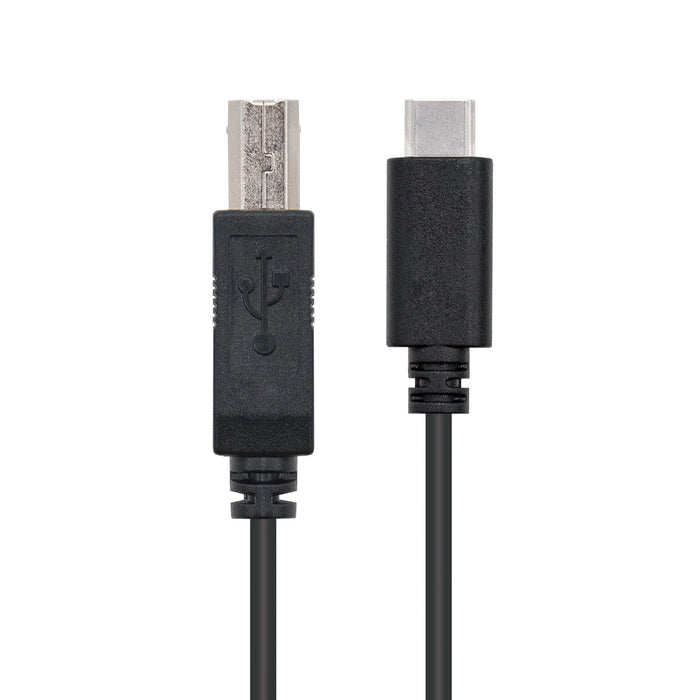 EAN 8433281007734 - Nanocable USB 2.0, 1m cable USB USB C USB B Negro imagen 2