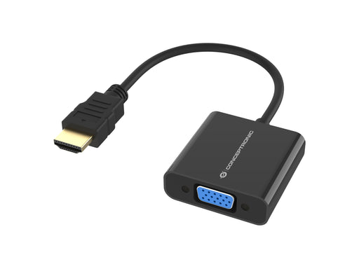 EAN 4015867238677 - Conceptronic ABBY20B adaptador de cable de vídeo 0,25 m HDMI tipo A (Estándar) VGA (D-Sub) Negro imagen 1