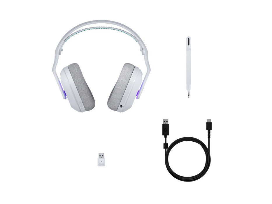 EAN 5099206131675 - Logitech G G522 Lightspeed Auriculares Inalámbrico y alámbrico Diadema Juego USB Tipo C Bluetooth Blanco imagen 6