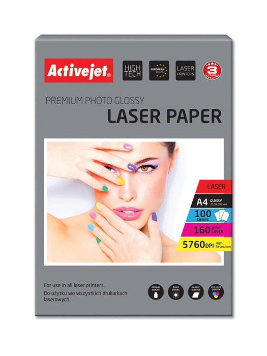 EAN 5901443100034 - Activejet AP4-160G100L papel fotográfico Blanco Brillo imagen 1