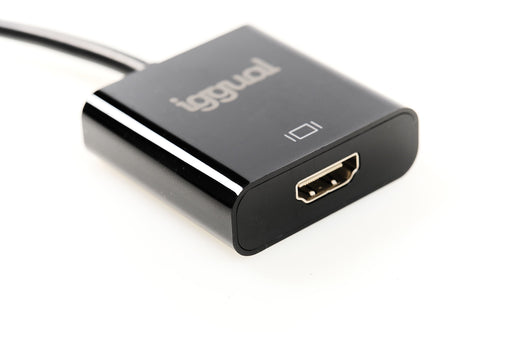 EAN 8435364318041 - iggual IGG318041 adaptador de cable de vídeo 0,25 m DisplayPort HDMI Negro imagen 1