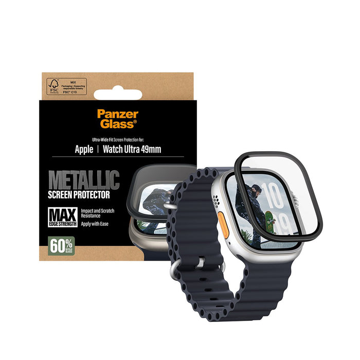 EAN 5715685032653 - PanzerGlass ® Screen Protector w. Black Metal Frame Apple Watch Ultra | 49mm Protector de pantalla 1 piez imagen 5