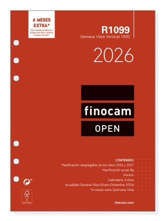 EAN 8422952401995 - Finocam 711520026 agenda Agenda diaria Rojo imagen 1