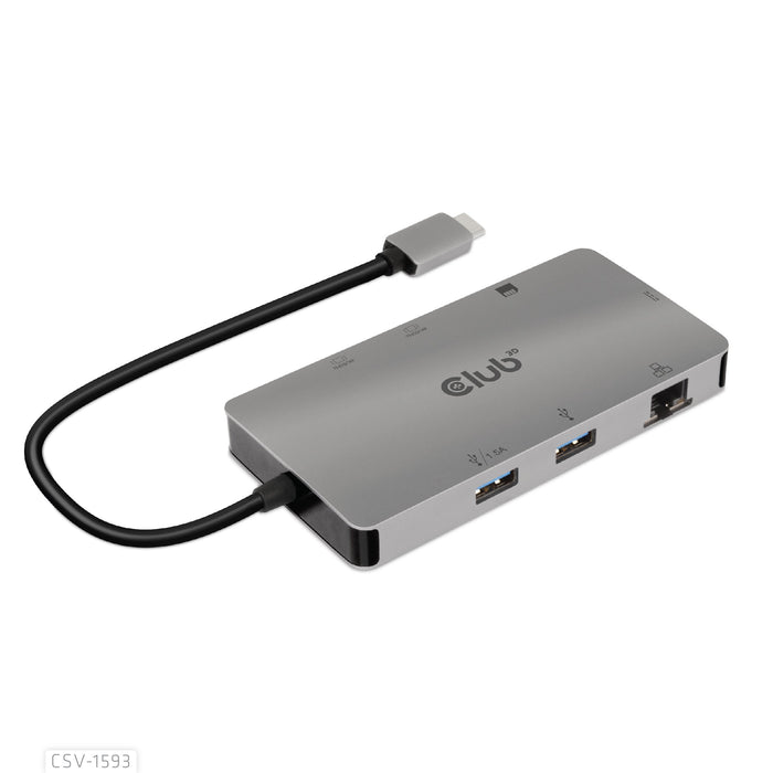 EAN 8719214471828 - CLUB3D CSV-1593 hub de interfaz USB 3.2 Gen 1 (3.1 Gen 1) Type-C 16200 Mbit/s Metálico imagen 1