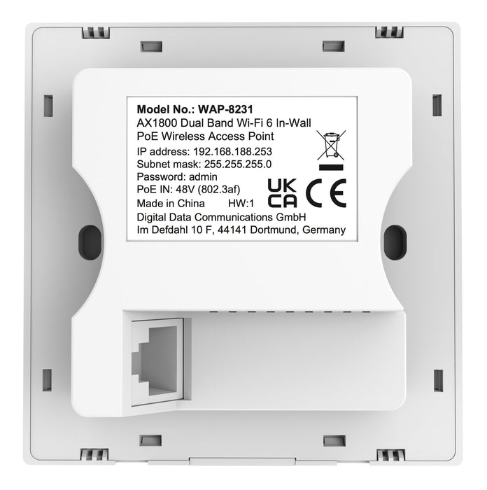 EAN 4015867235690 - LevelOne WAP-8231 punto de acceso inalámbrico 1800 Mbit/s Blanco Energía sobre Ethernet (PoE) imagen 5