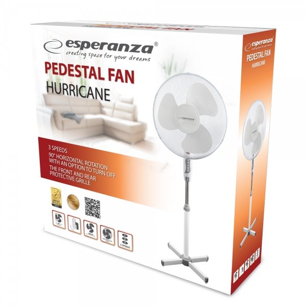 EAN 5901299917640 - Esperanza EHF001WW ventilador Blanco imagen 4
