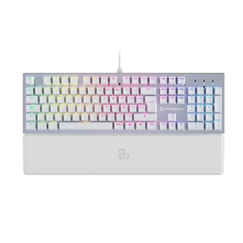 EAN 8435443704116 - Newskill Gaming NS-KB-SERIKEV2 teclado Juego USB QWERTY Español Blanco imagen 1