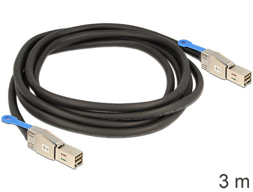 EAN 4043619833962 - DeLOCK 83396 cable Serial Attached SCSI (SAS) 3 m Negro, Plata imagen 2
