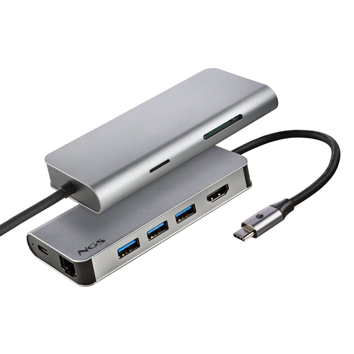 EAN 8435430621839 - NGS WONDER DOCK 8 USB 2.0 Type-C Plata imagen 3