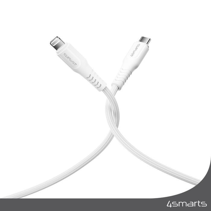 EAN 4252011905928 - 4smarts 465592 cable de conector Lightning 1,5 m Plata, Blanco imagen 6