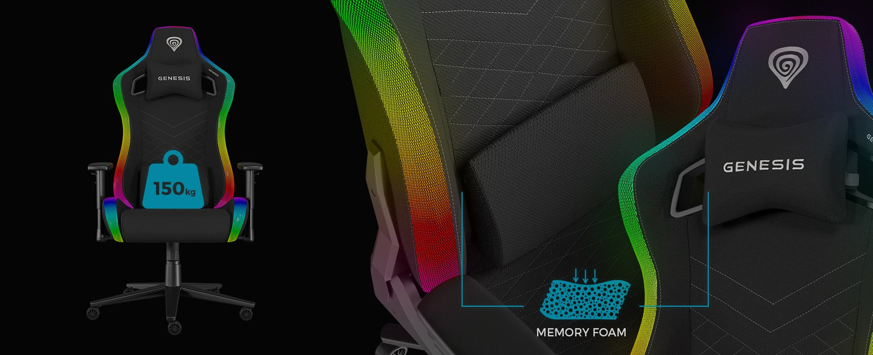 EAN 5901969445626 - GENESIS NFG-2247 silla para videojuegos Silla para videojuegos de PC Asiento acolchado imagen 8