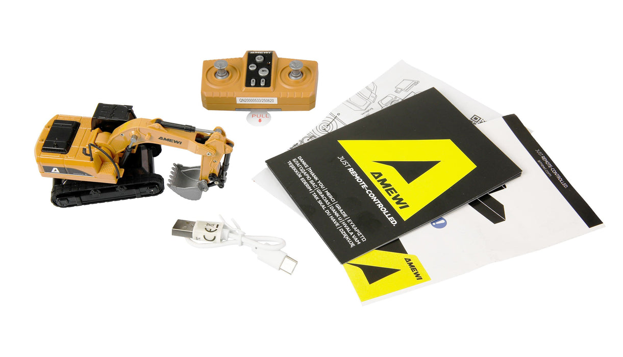 EAN 4262500346750 - Amewi 22747 modelo controlado por radio Excavadora Motor eléctrico 1:64 imagen 3