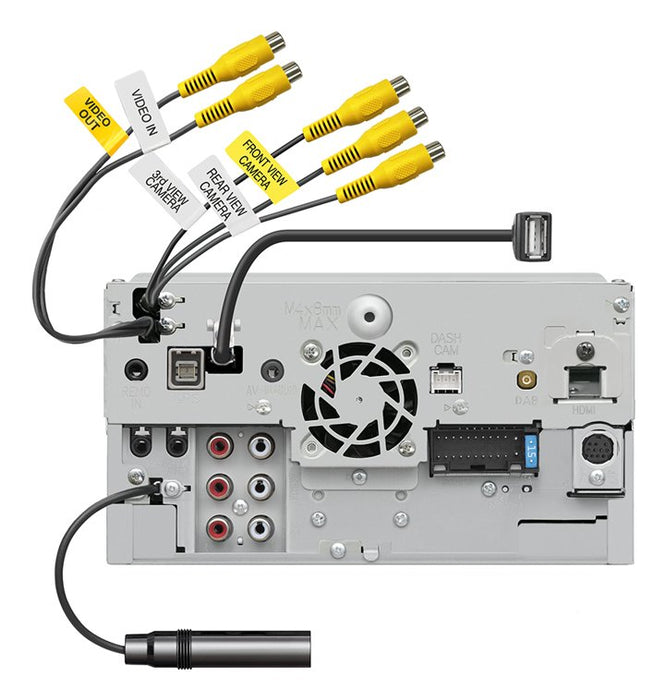 EAN 19048234827 - Kenwood DNR992RVS navegador De mano 25,6 cm (10.1") LED Pantalla táctil 3,25 kg Negro imagen 7