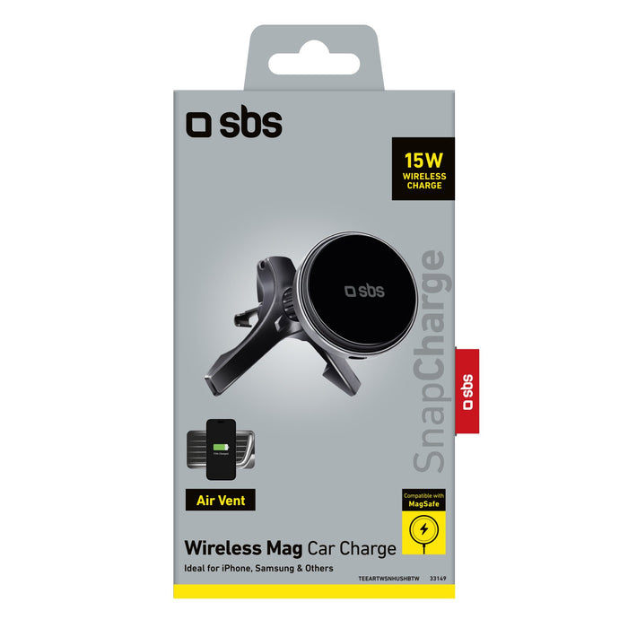 EAN 8018417445231 - SBS TESUPMAGWIR15W soporte Soporte activo para teléfono móvil Teléfono móvil/smartphone Negro imagen 3
