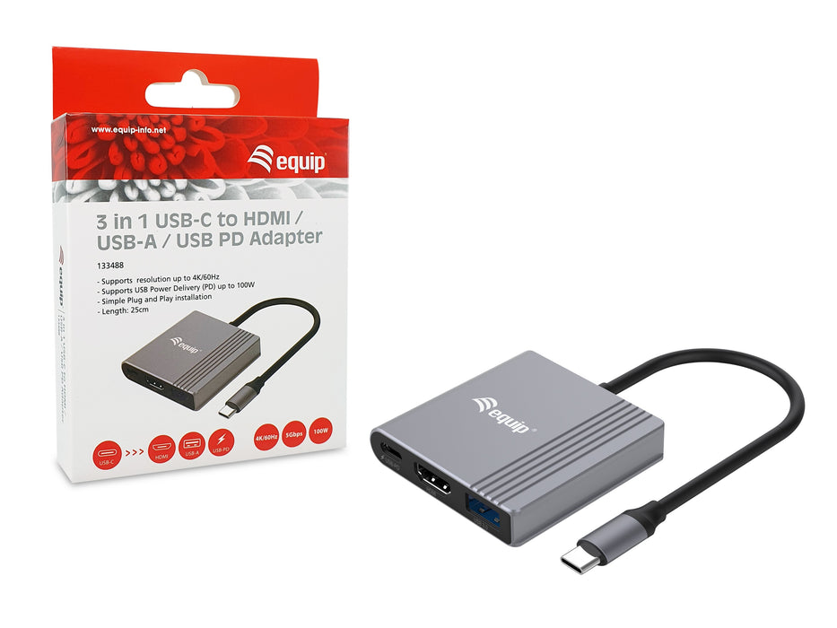 EAN 4015867228876 - Equip 133488 Adaptador gráfico USB 3840 x 2160 Pixeles Negro, Gris imagen 7