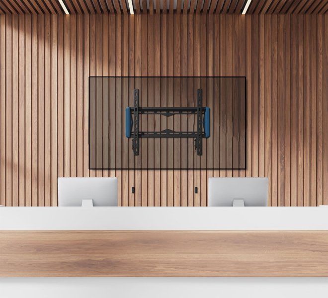 EAN 5019318308765 - B-Tech Elements Fixed 400 Flat 165,1 cm (65") Pared Negro, Azul imagen 6