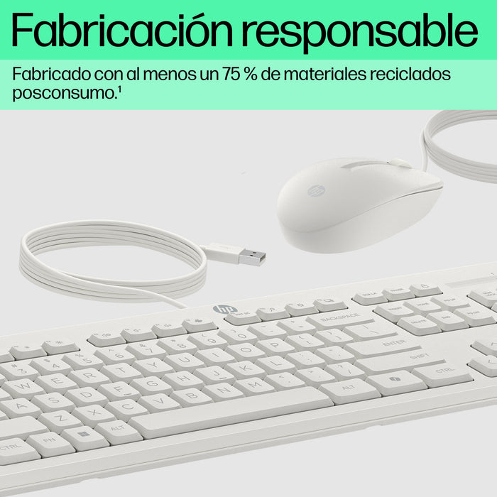 EAN 0195161118982 - HP 225 Wired Mouse and Keyboard Combo teclado Ratón incluido USB Negro imagen 6