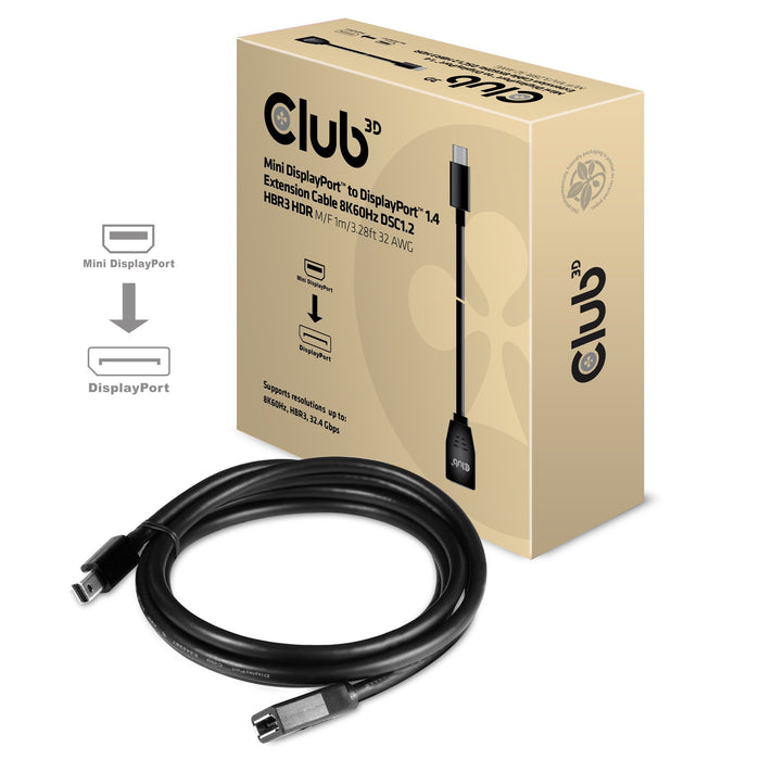 EAN 8719214471408 - CLUB3D CAC-1121 cable DisplayPort 1 m Mini DisplayPort Negro imagen 3