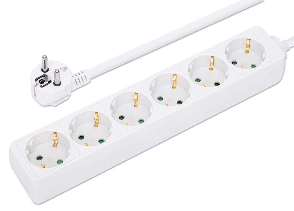 EAN 0766623168304 - Manhattan 168304 base múltiple 2 m 6 salidas AC Interior Blanco imagen 6