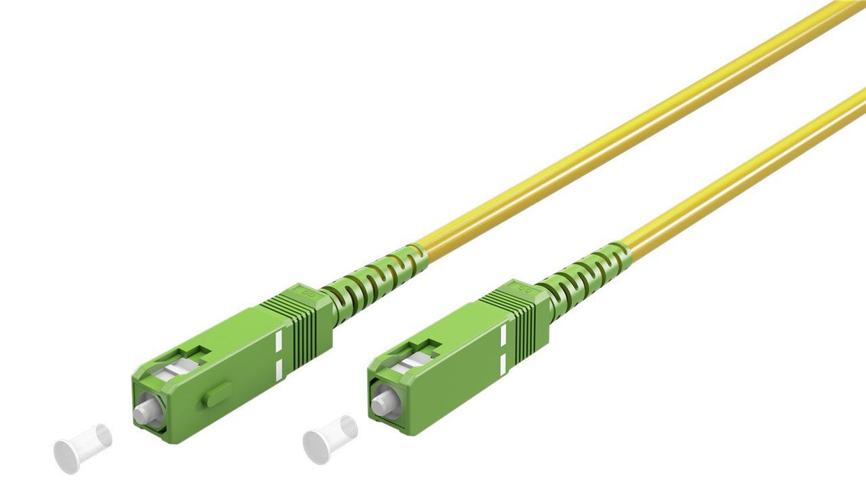 EAN 4040849596421 - Goobay 59641 Cable de fibra óptica e InfiniBand 10 m SC FTTH Amarillo imagen 1