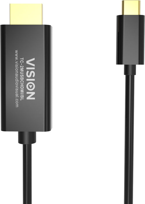 EAN 4911626000007 - Vision TC-2MUSBCHDMI-BL 2 m USB Tipo C HDMI tipo A (Estándar) Negro imagen 5
