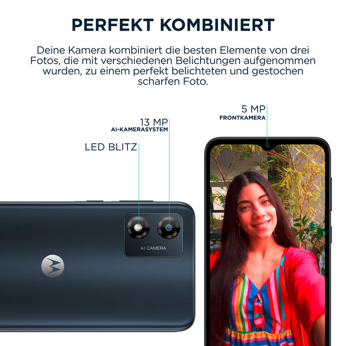 EAN 840023258824 - Motorola 13 16,5 cm (6.5") SIM doble Android 13 Go edition 4G USB Tipo C 8 GB 128 GB 5000 mAh Negro imagen 10