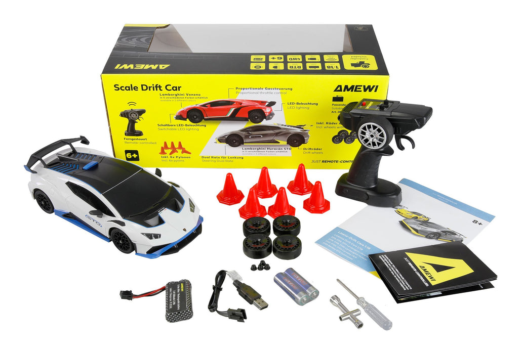 EAN 4262500343018 - Amewi Huracan STO modelo controlado por radio Coche de carreras Motor eléctrico 1:18 imagen 2