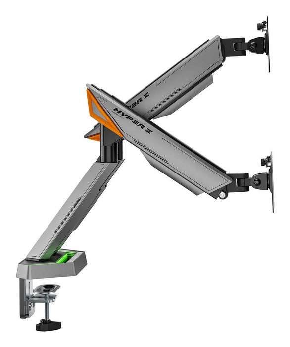 EAN 8435739902608 - AISENS DT38TSRRGB-349 soporte para monitor 96,5 cm (38") Escritorio Negro, Blanco imagen 3