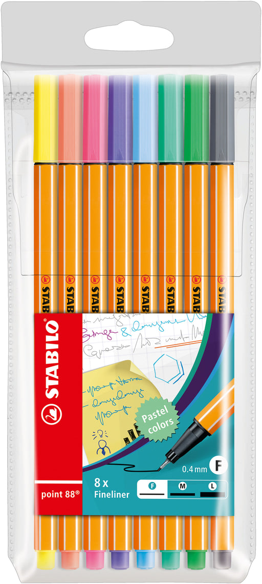 EAN 4006381493499 - STABILO point 88 rotulador de punta fina Medio Multicolor 8 pieza(s) imagen 1