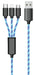 EAN 4010425973151 - 2GO 797315 cable USB 1,5 m USB B USB C/Micro-USB B/Lightning Negro, Azul imagen 1