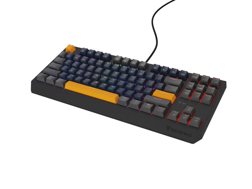 EAN 5901969444445 - GENESIS THOR 230 TKL teclado Juego USB + RF Wireless + Bluetooth QWERTY Negro, Azul, Gris, Naranja imagen 2
