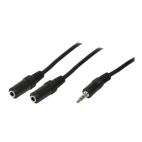 EAN 4052792008807 - LogiLink 1x3.5mm - 2x3.5mm, 0.2m cable de audio 0,2 m 3,5mm Negro imagen 1