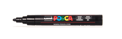 EAN 4902778916117 - POSCA PC-5M marcador Punta redonda Negro imagen 1
