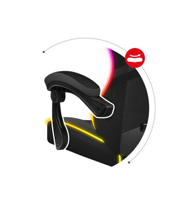 EAN 5903796013160 - Huzaro FORCE 4.4 RGB Silla para videojuegos de PC Asiento (de seguridad) de butaca Negro imagen 12