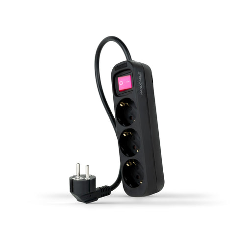 EAN 8433281014008 - Nanocable 10.38.0003-BK base múltiple 1,4 m 3 salidas AC Interior imagen 1