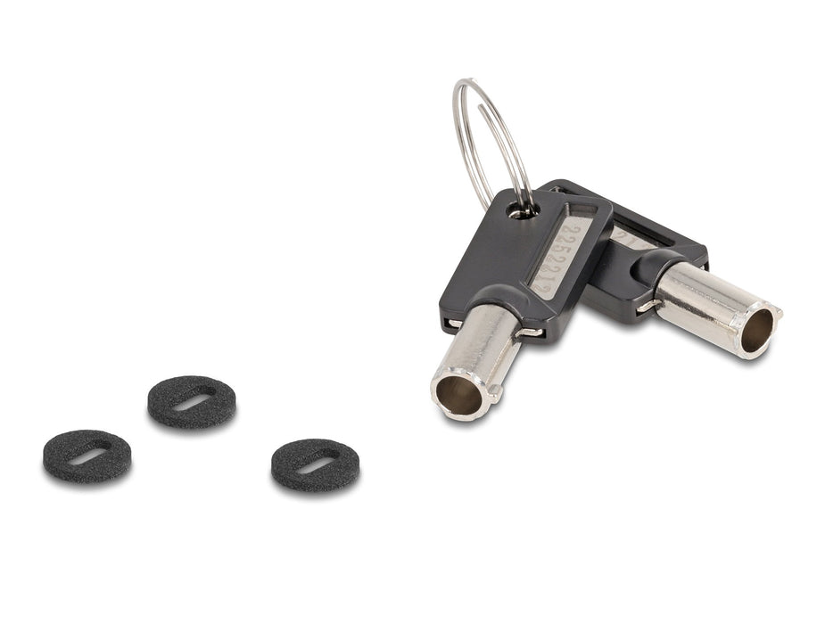 EAN 4043619209347 - Navilock 20934 cable antirrobo Negro, Plata 1,8 m imagen 3