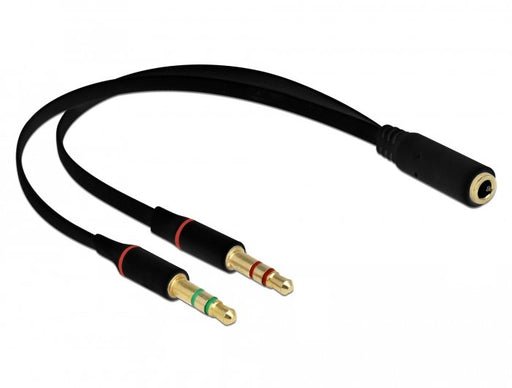 EAN 4043619659678 - DeLOCK 65967 cable de audio 0,2 m 3,5mm 2 x 3.5mm Negro imagen 1