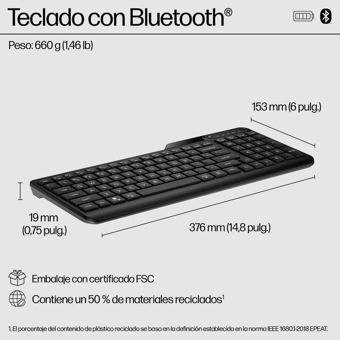 EAN 197192766972 - HP 460 Multi-Device Bluetooth Keyboard teclado Hogar Negro imagen 4