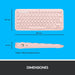 EAN 5099206089068 - Logitech 920-009587 teclado Universal Bluetooth QWERTY Español Rosa imagen 12