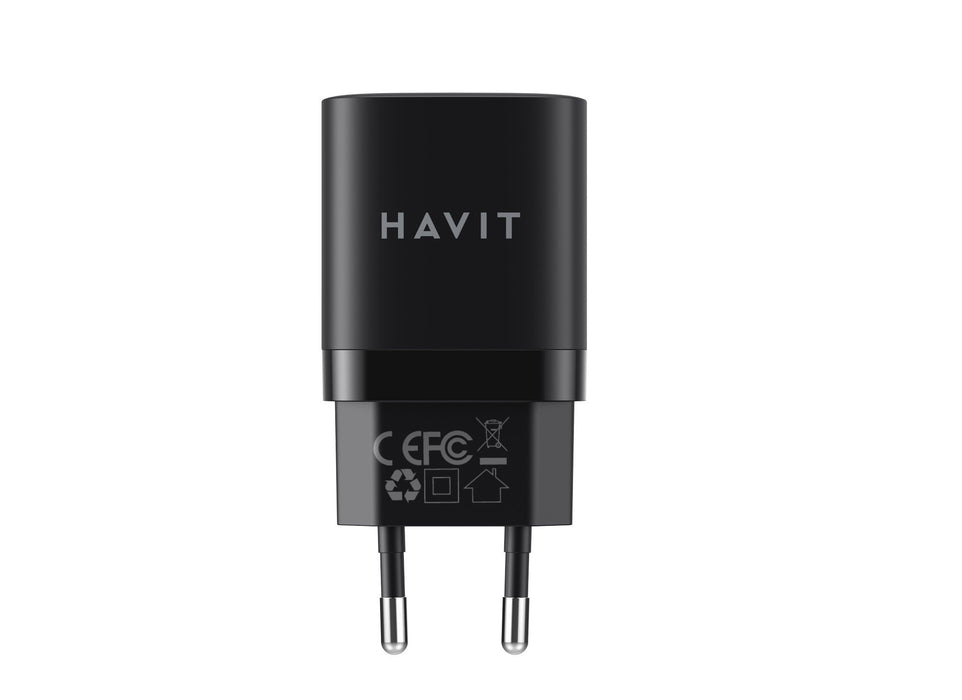 EAN 6950676204377 - Havit UC30EU cargador de dispositivo móvil Smartphone Negro Carga rápida Interior imagen 1