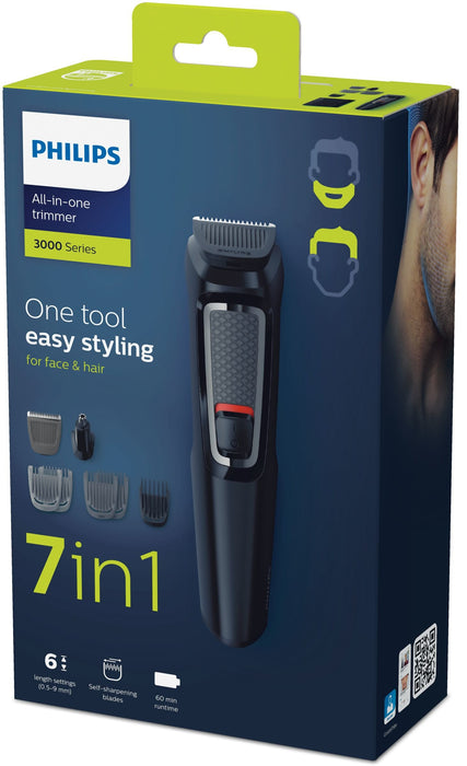 EAN 8710103785736 - Philips MULTIGROOM Series 3000 MG3720/15 cortadora de pelo y maquinilla Negro Níquel-metal hidruro (NiMH) imagen 2