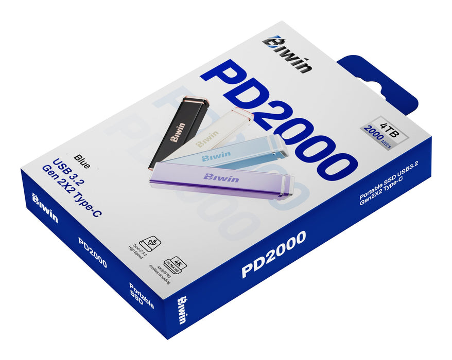 EAN 6955914623040 - Biwin PD2000 4 TB USB Tipo C USB 3.2 Gen 2x2 Azul imagen 16