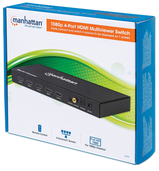 EAN 0766623207881 - Manhattan 207881 interruptor de video HDMI imagen 12