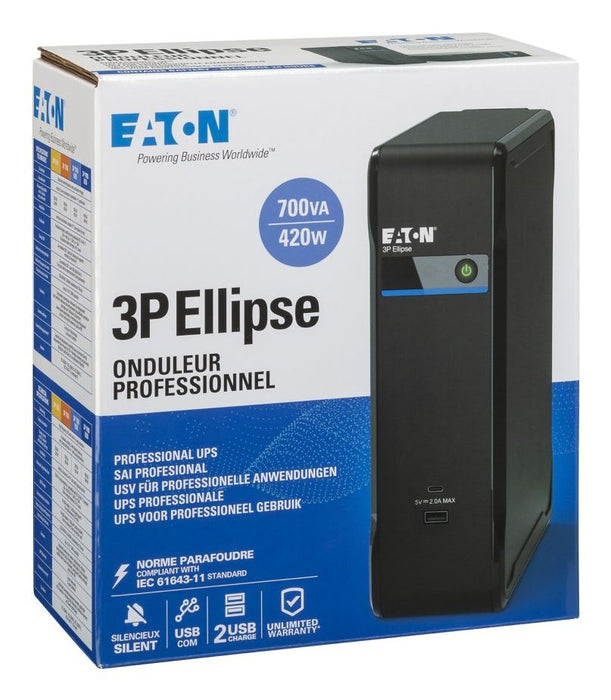 EAN 3553340621321 - Eaton 3P700UI sistema de alimentación ininterrumpida (UPS) En espera (Fuera de línea) o Standby (Offline) imagen 9