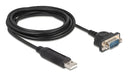 EAN 4043619673216 - DeLOCK 67321 cable de serie Negro 1,8 m USB tipo A RS-232 imagen 1